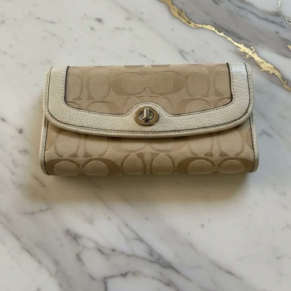 Tan Coach Wallet